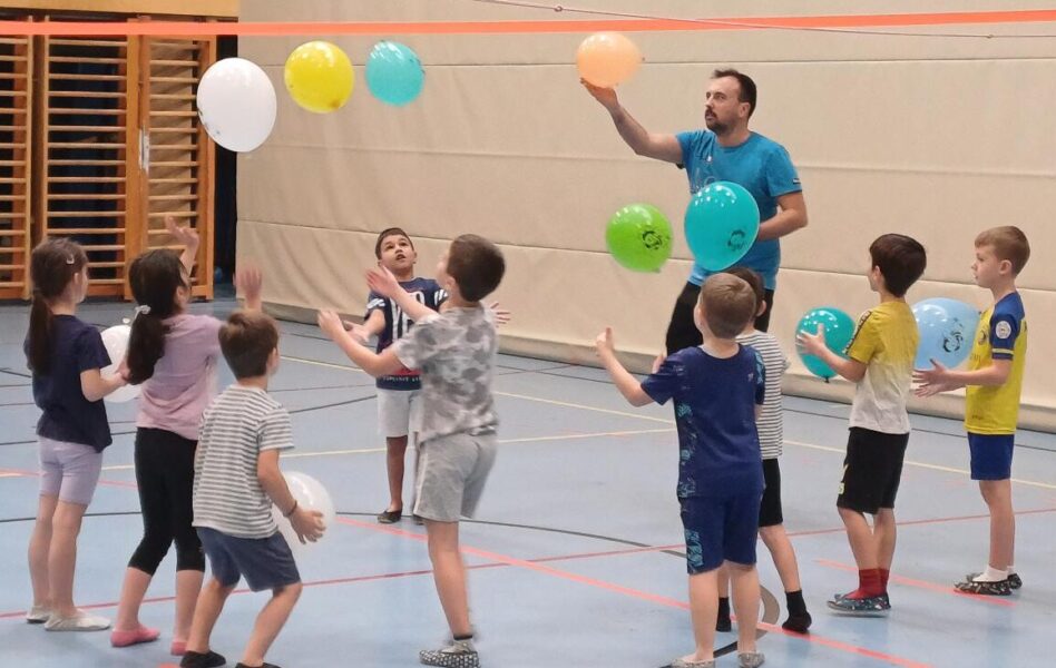 Volleyball Training Nachwuchs Großharras